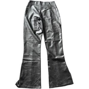 Abercrombie & Fitch Vegan Leather Pants in Black